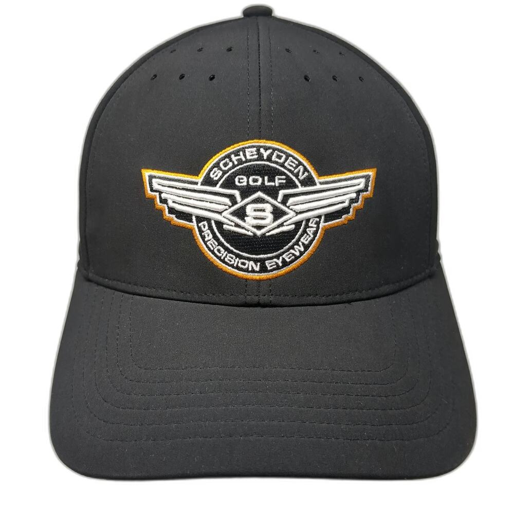 Scheyden Golf Precision Eyewear Baseball Cap Black One Size Perforated Hat
